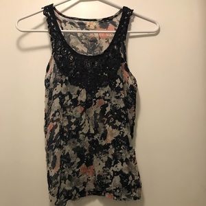 Floral Sheer Tank Top
